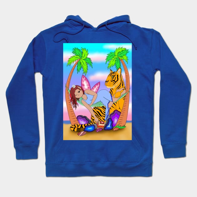 Crystal fairy and tiger friend Hoodie by MelanieJeyakkumar